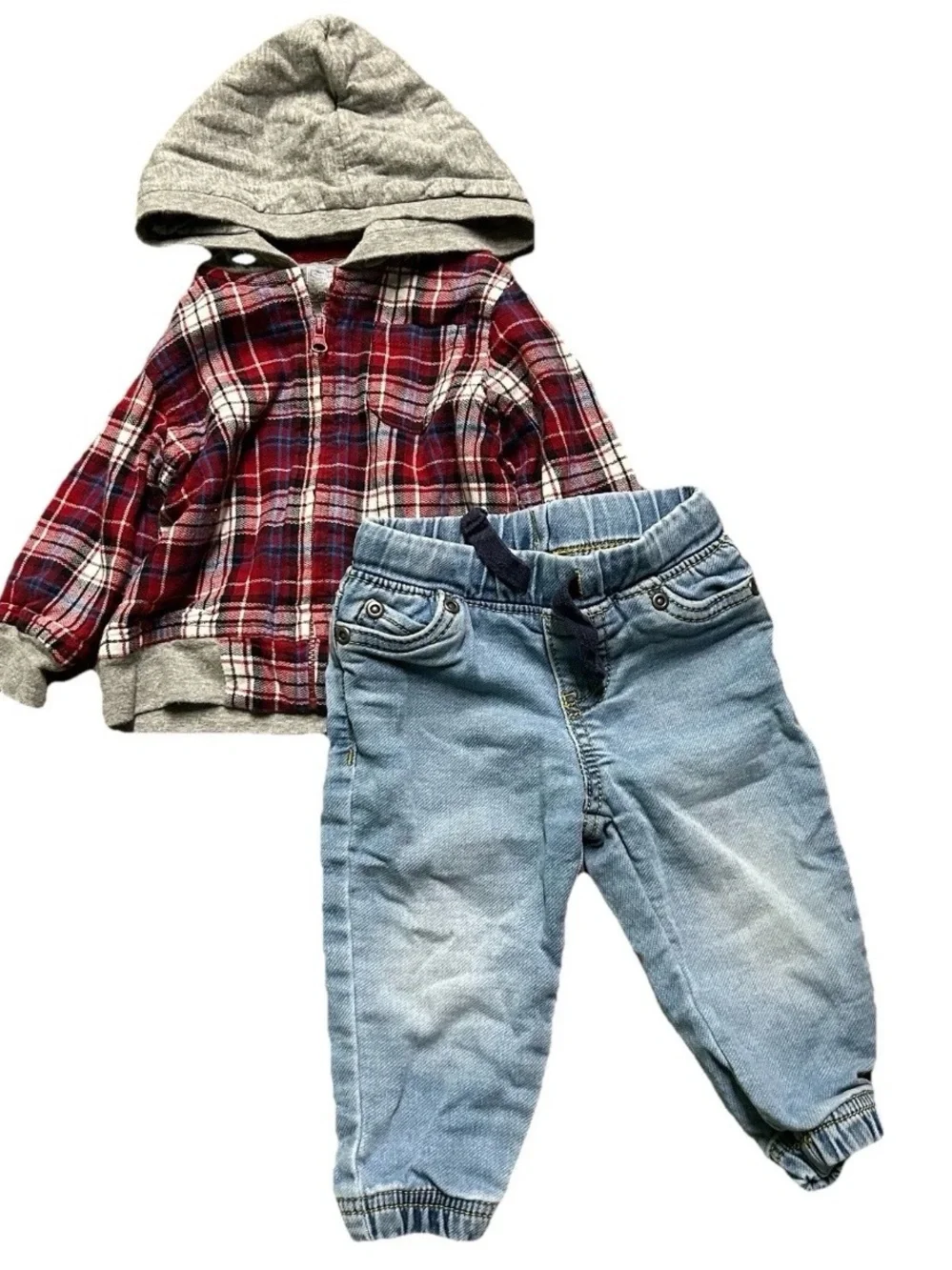 Baby Boy Clothing Gap Flannel Jeans Camo Long Sleeves Size 6-9 Months